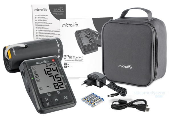 Microlife BP B6 CONNECT BT wykrywa migotanie przedsionków