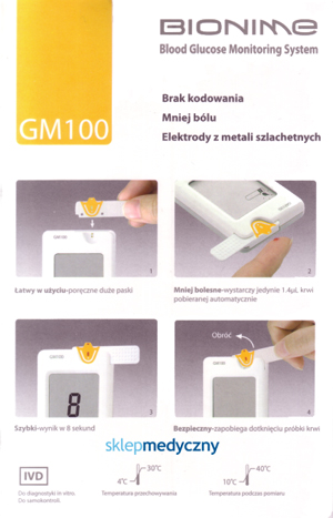 Glukometr Bionime GM100