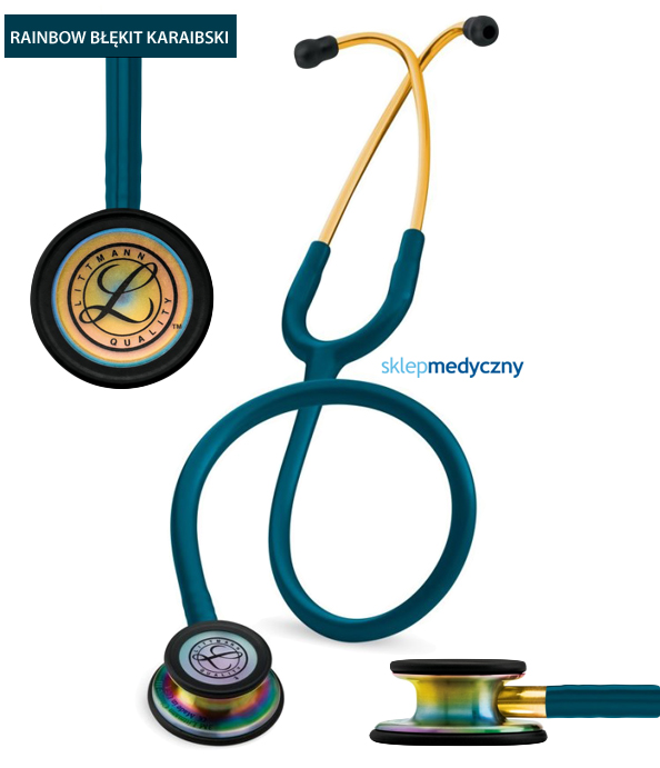 Stetoskop Littmann Classic III Rainbow Edition 5807 błękit karaibski