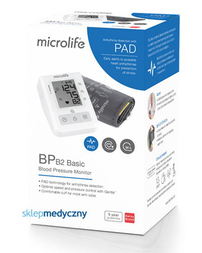 Microlife B2 BASIC - wykrywa arytmię