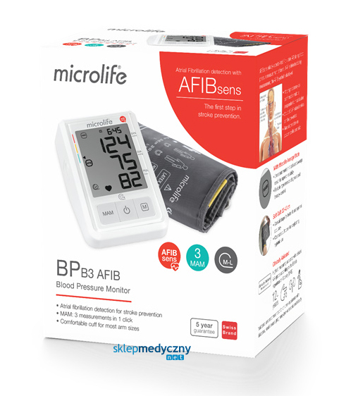 Microlife BP B3 AFIB - wykrywa migotanie przedsionków