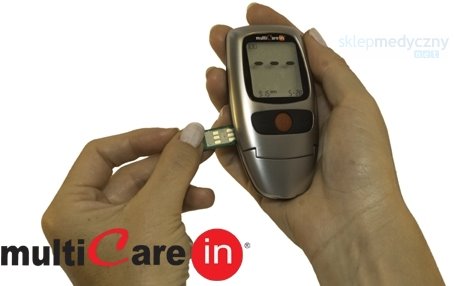 MultiCareIn Urz±dzenie do pomiarów 3 w 1 : glukoza, cholesterol i trójglicerydy