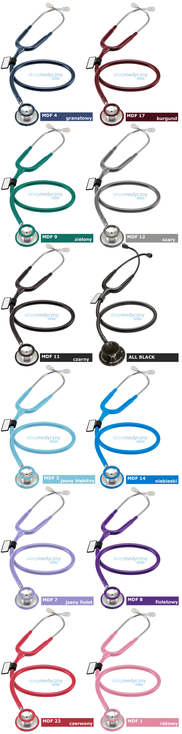 Stetoskop MDF 747XP kolory
