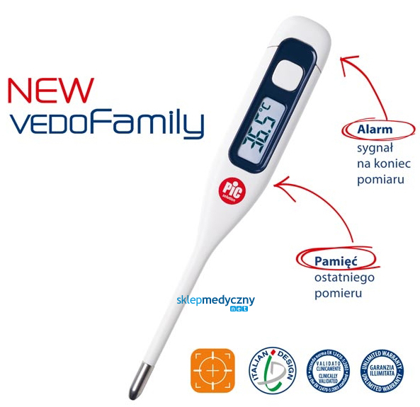 Termometr elektroniczny lekarski Pic Solution Vedo Family