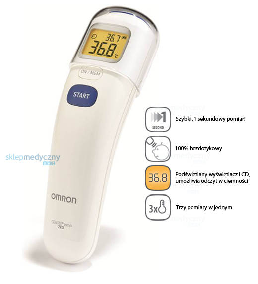 Termometr bezkontaktowy Omron Gentle Temp 720